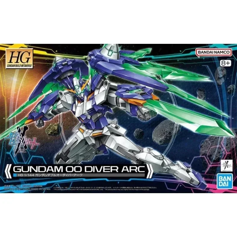 In Stock Genuine Bandai GUNDAM BUILD METAVERSE HG 1/144 GUNDAM 00 DIVER ARC Assembly Anime Action Figure Model Toys Collectible