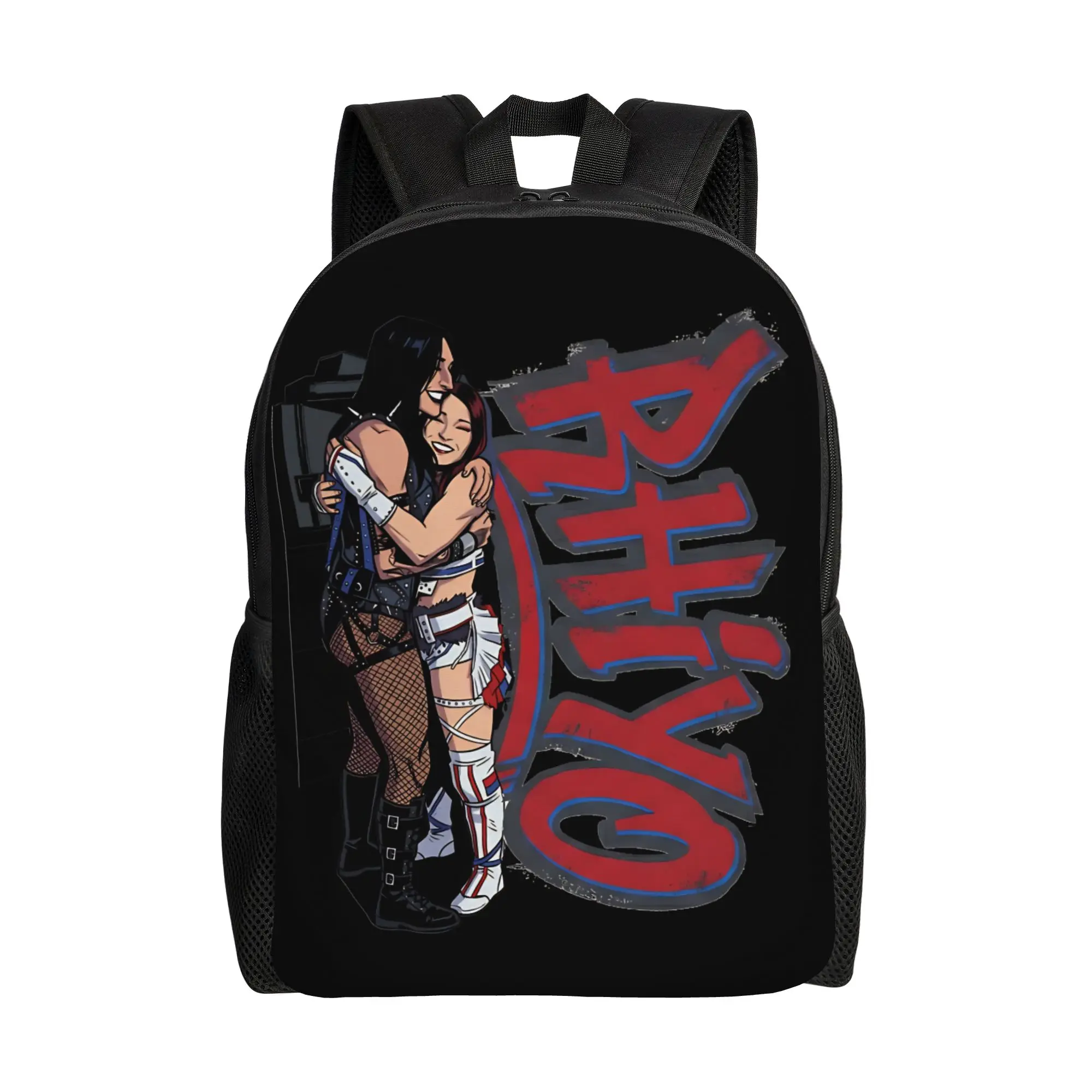 

Rhea Ripley Wrestliing Fan (2) Backpack Women Men Pattern Backpacks Polyester Streetwear School Bags Sport Designer Rucksack