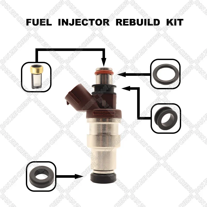 

Fuel Injectors Seals O-Ring Repair Filters for Toyota Tacoma 1995-2000 T100 1996-1998 2.7L 23250-75050 23209-75050