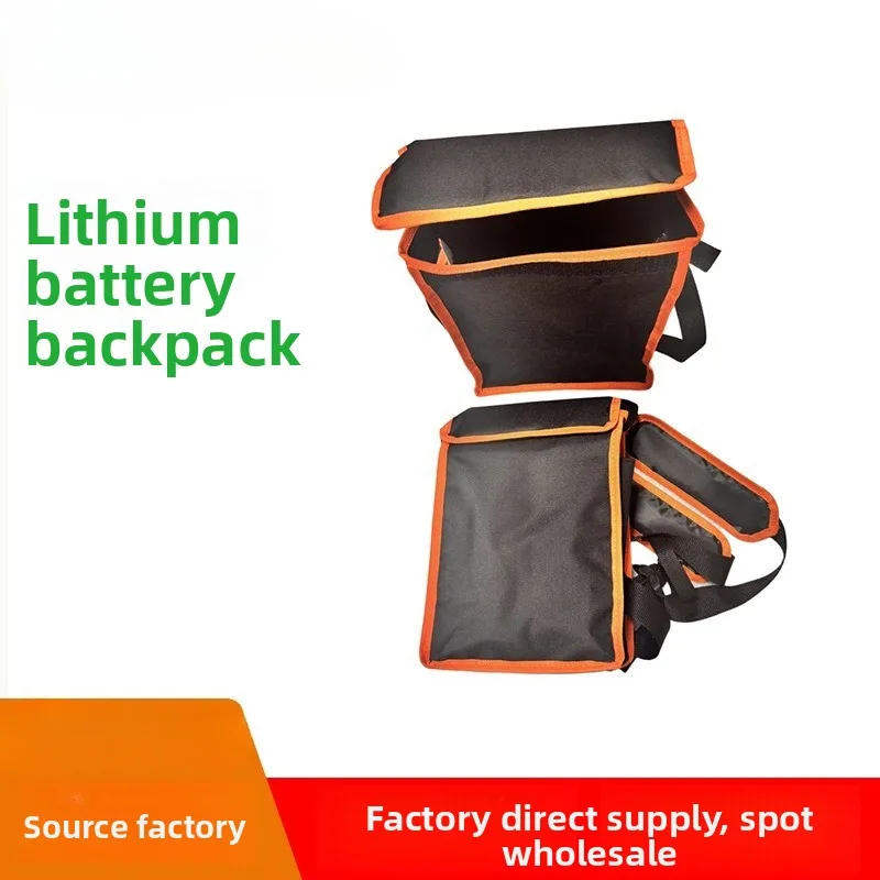 Premium Lithium Battery Backpack, Thickened Oxford Cloth Comfortable Labor-Saving Backpack, New Battery Tool Accessory Durable