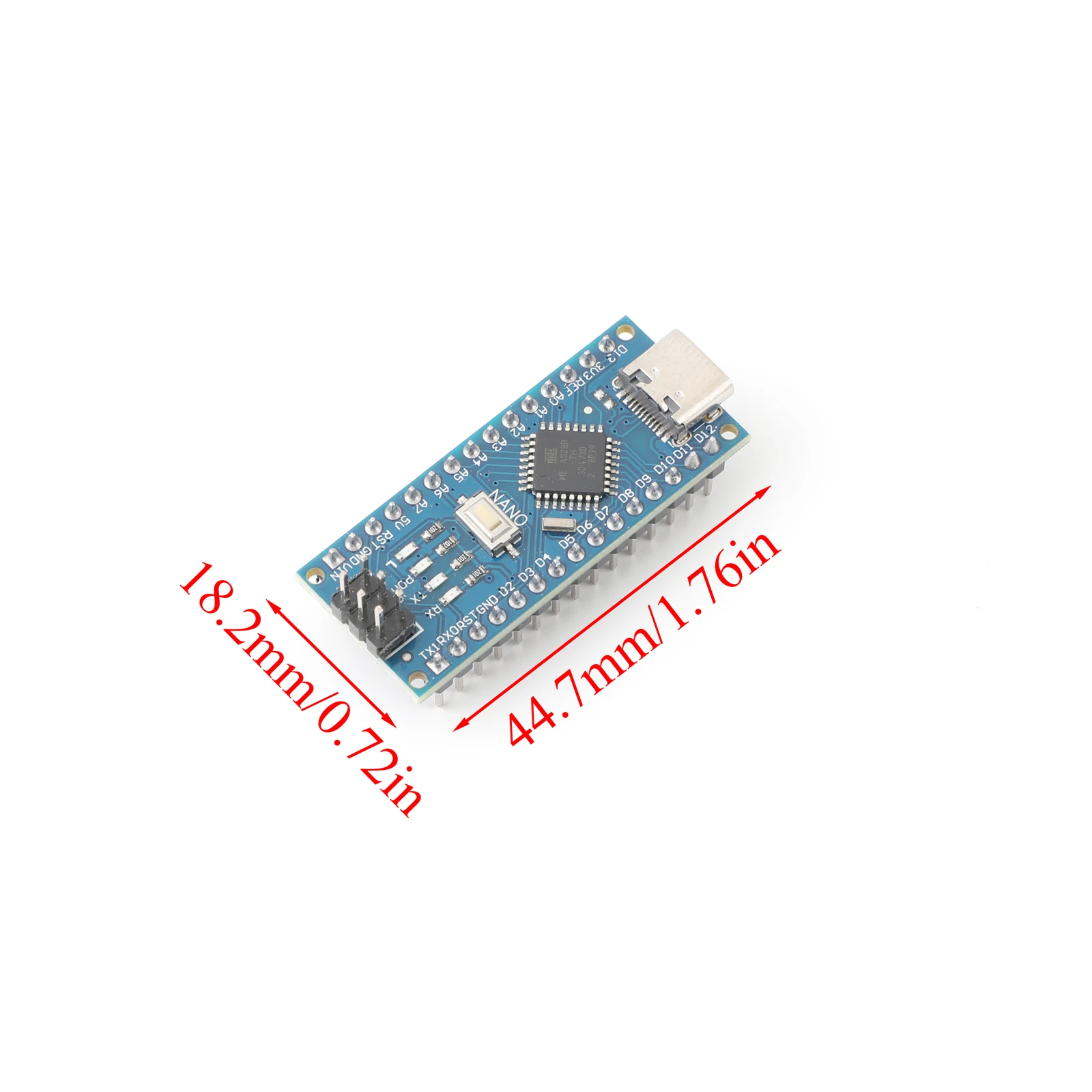 1PCS For Arduino Nano V3.0 Development Board 328P/328PB Microcontroller IoT Programming Type-C port/Mini port