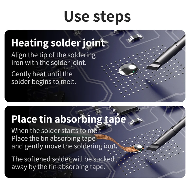 メカニック SR20 はんだ除去線 1.0/1.5/2.0/2.5/3.0/3.5 ミリメートル溶接はんだリムーバー芯吸盤編組 BGA はんだ付け修復ツール