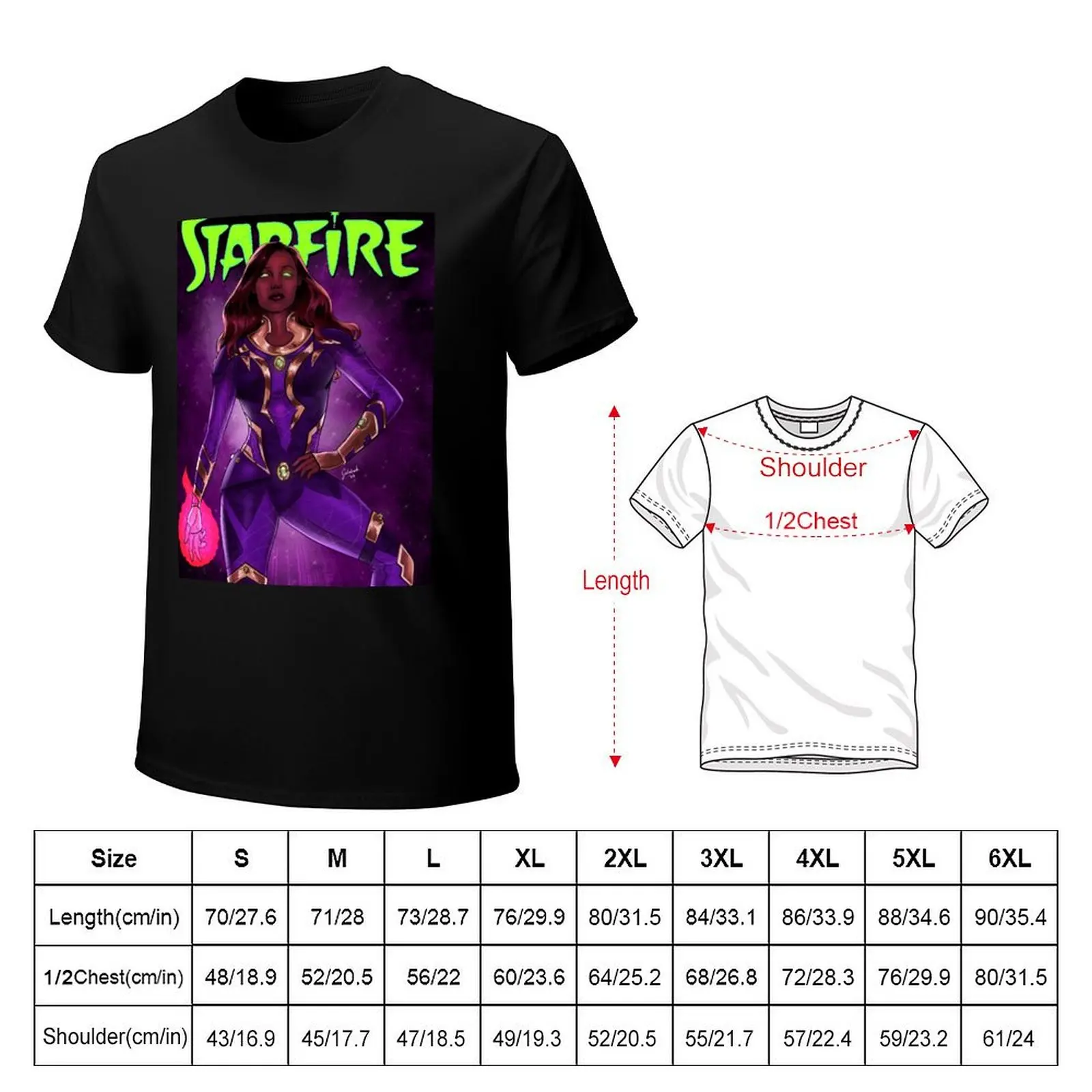 Starfire T-Shirt summer top baggy shirts t shirts for men pack