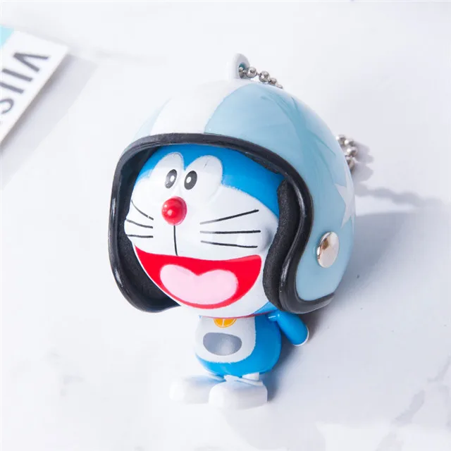 doraemon motorcycle helmet CYBPNK 8 MECHA CAT RUB and space stations Lovely Animal Doraemo Keychain Cartoon