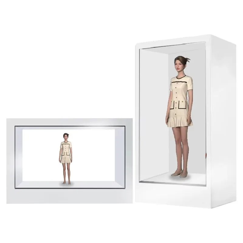 

Artificial intelligence holographic cabin 3d display interactive cabine