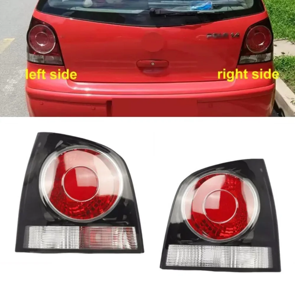 

6Q6945096AB 6Q6945095AB Rear Brake Signal Light Housings Without Bulb Tail Light Cover For VW POLO 9N 9N3 Hatchback 2005-2009