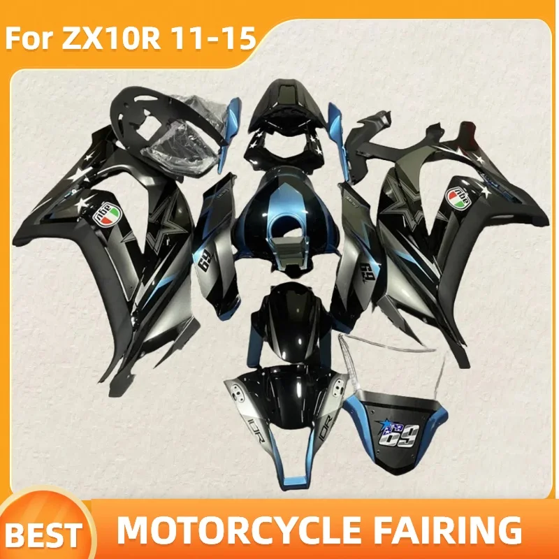 High Grade Motorcycle Fairings ZX10R 2011 2013 2014 2015 for ZX 10R ZX-10R 11 12 13 14 15 Prime 100% Fit Injection Bodywork