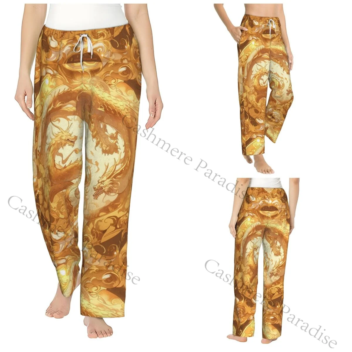 

Dragon Snapback Cozy Flannel Pajama Pants for Women Sleep Bottoms Home Loungewear