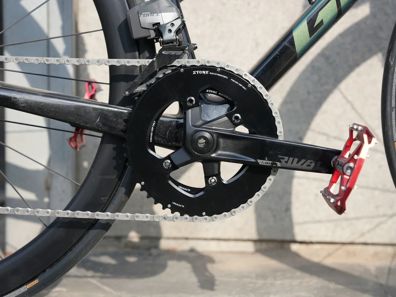 STONE 107BCD ラウンドバイク ダブルチェーンリング 2X Sram RIVAL 