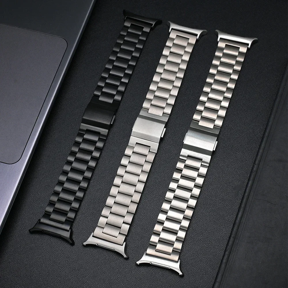 Luxury Titanium Magnetic Band for Samsung Galaxy Watch Ultra 47mm Bracelet GALAXY ULTRA 47MM No Gaps Curved End Men Strap Correa