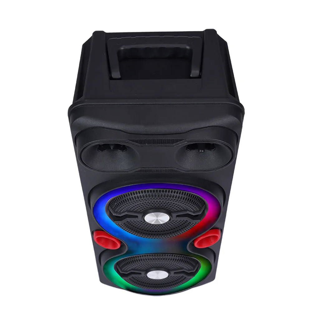 

Dual Subwoofer Speakers Bluetooth-Compatible 5.0 6.5 Inch Stereo Subwoofer Outdoor Portable Speaker Heavy Bass DJ System
