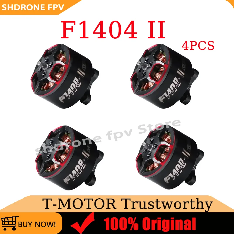 

T-Motor F1408 II Brushless Motor 2800KV/3850KV 4-6S for 3-4 Inch FPV Cinewhoop Racing Drone Motor