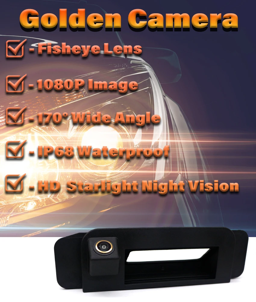 Description Picture 2 of item170° HD CCD Car Rear View Reverse Camera For Mercedes Benz C-Class W205 CLA W117 SLK R172 Rear Boot Handle Back UP Camera