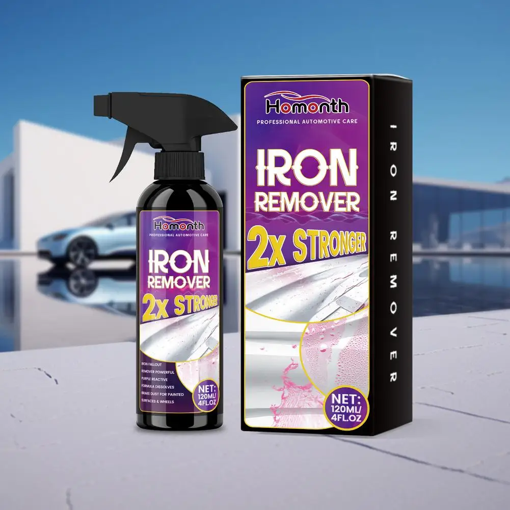 120ML Anti Rust Spray Rust Stain Remover Car Wheel Hub Cleaner Iron Powder Removal Metal Polish Fast Derusting Spray Agent