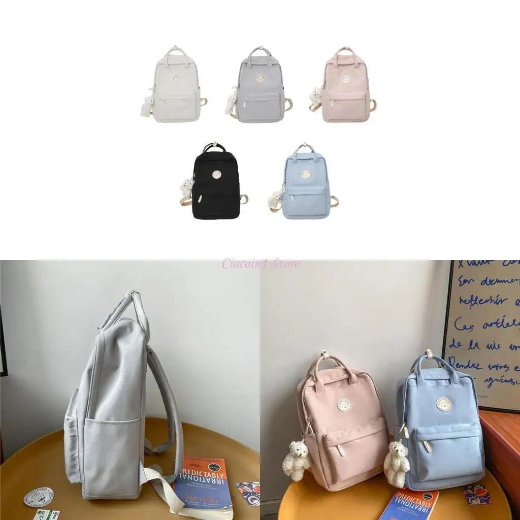 

Y1UB Japanese Bookbag Nylon Backpack Travel Laptop Bag Rucksack Casual Daypack School Bags for Student