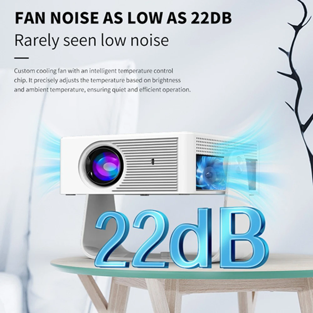 828 Portable Mini Projector 4K Video HD Screen Mirroring Android WiFi 1080P Home Theater Video Beam Projector EU PLUG