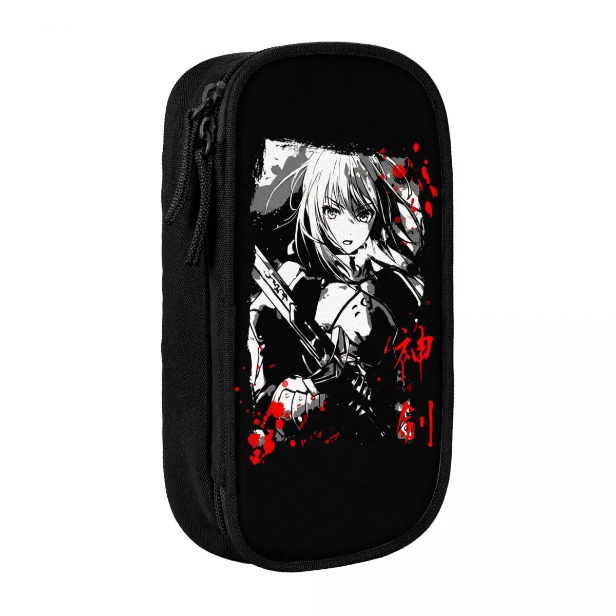 مصير البقاء ليلة صابر أنيمي مقلمة صندوق القلم حقيبة طالب تخزين كبير اللوازم المدرسية هدية pencelcases #1