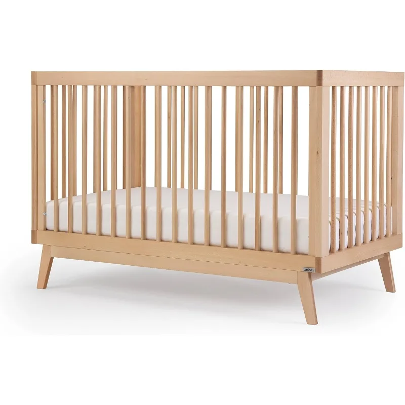 

In-1 Convertible To Crib To Toddler Bed - Wooden Crib Made in Italy, GREENGUARD Gold Certified Small Crib