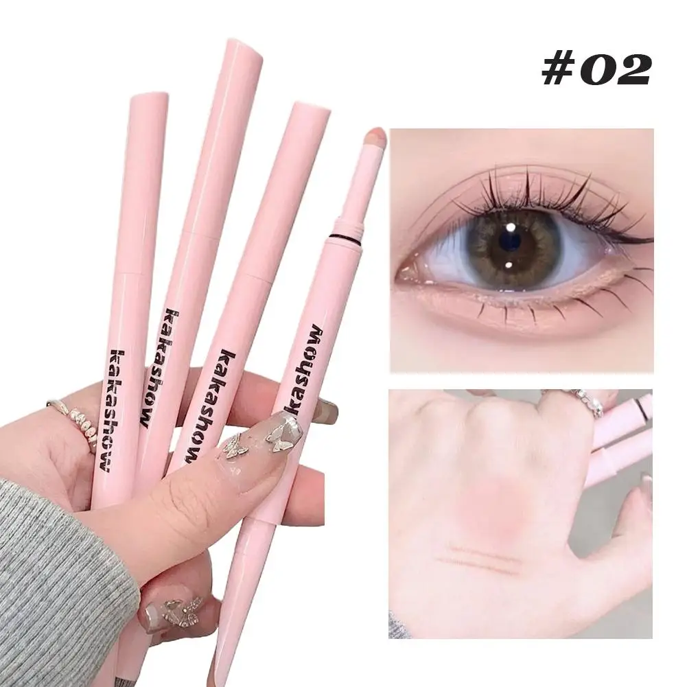 両頭スリーピングシルクワームペン シャドウ ブライトンズ プシード ノーメイクアップ ナチュラル スポンジヘッド 両頭スリーピングシルクワームペン