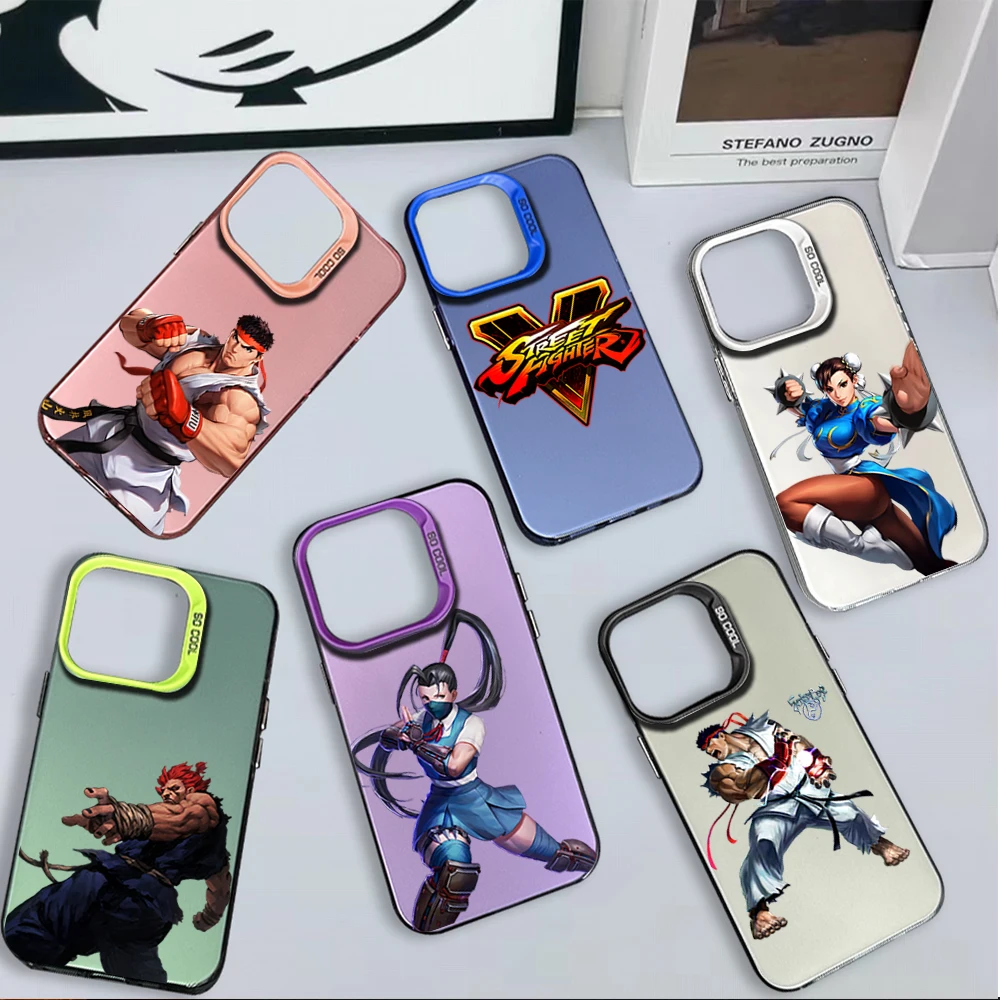 New Luxury IMD Phone Cover Case For Samsung A55 35 71 53 54 S24 23 Plus Ultra Game S-Street F-FighterS