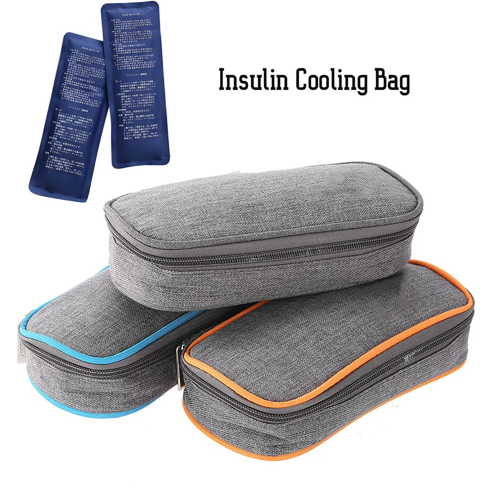 Bolsa de insulina, funda de refrigeración de insulina, bolsa enfriadora portátil, bolsa protectora de insulina, bolsa de viaje, bolsillo para diabéticos