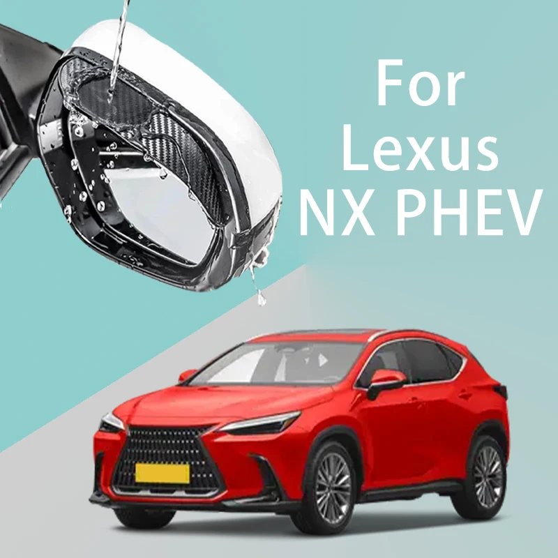 

FOR Lexus NX PHEV Car Rearview Mirror Rain Eyebrow Visor Carbon Fiber Side Automotive exterior protection