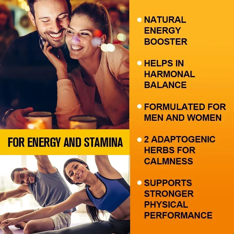 Maca + Ginseng Extract Capsules - Energy, Natural Endurance, Cognitive Function, Non-GMO and Gluten-Free Dietary Supplement