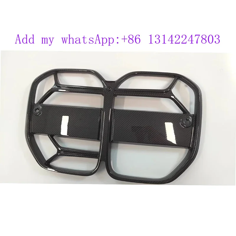 

New 4 Series G22 G23 Dry Carbon Fiber CSL Style Front Grille with ACC Real Carbon Front Bumper Kidney Grill High Quality
