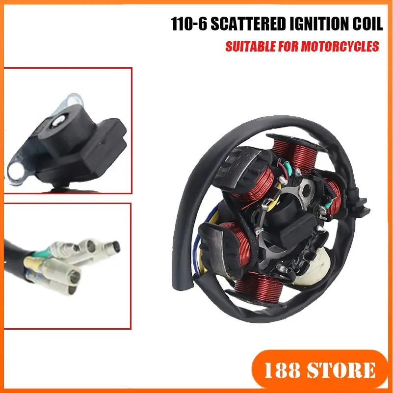 

Motorcycle Ignition Stator Magneto Coil For GY6 49cc 50cc 110cc 125cc 150cc 139QMB 147QMD 152QMI 157QMJ Scooter Moped