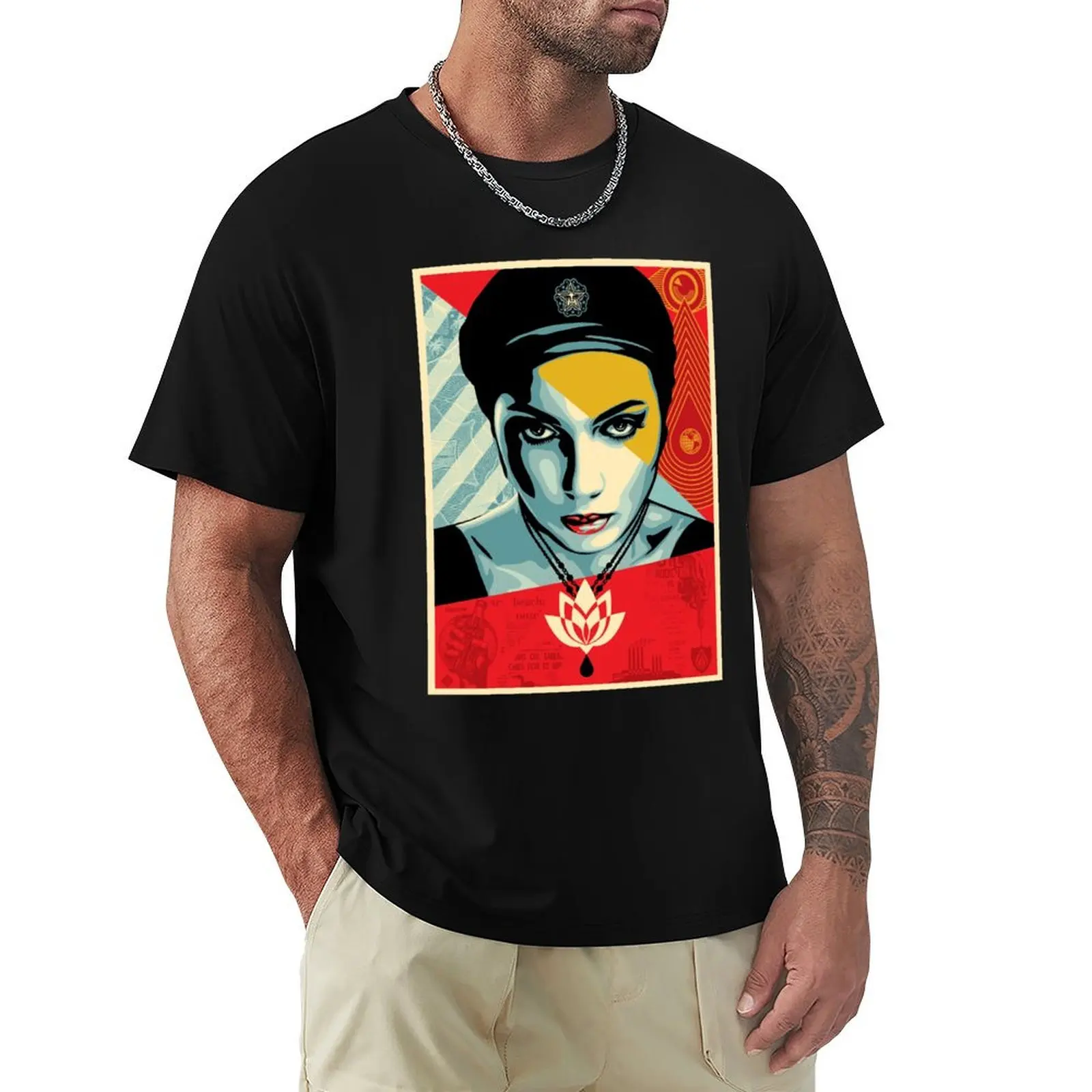 Art by Shepard Fairey, Shepard Fairey Art urbain T-Shirt Active Wear Sports T-Shirt for Men