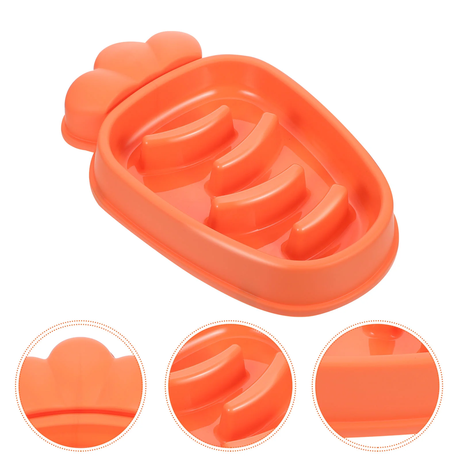 Carrot Shape Dog Cat Slow Feeder Healthy Eating Pet Bowl Food Treat Dispenser pet slow feeding bowl pet feeding bowl