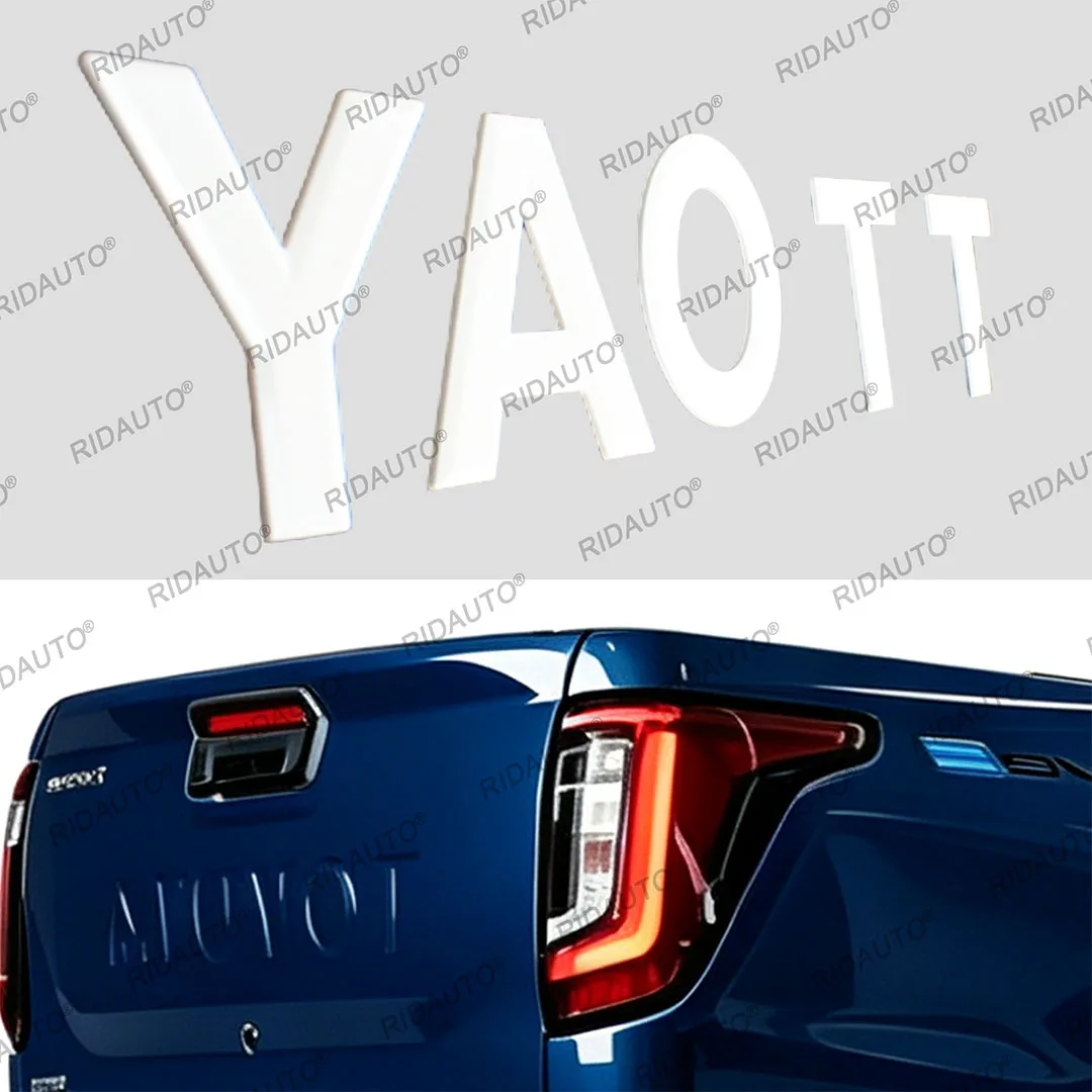 Tailgate Lettering Pickup Stickers Decoration Letter Car Accessories For Hilux Travo 2026 Standard Cab 4TREX Rear Gate 3D Logo view 4