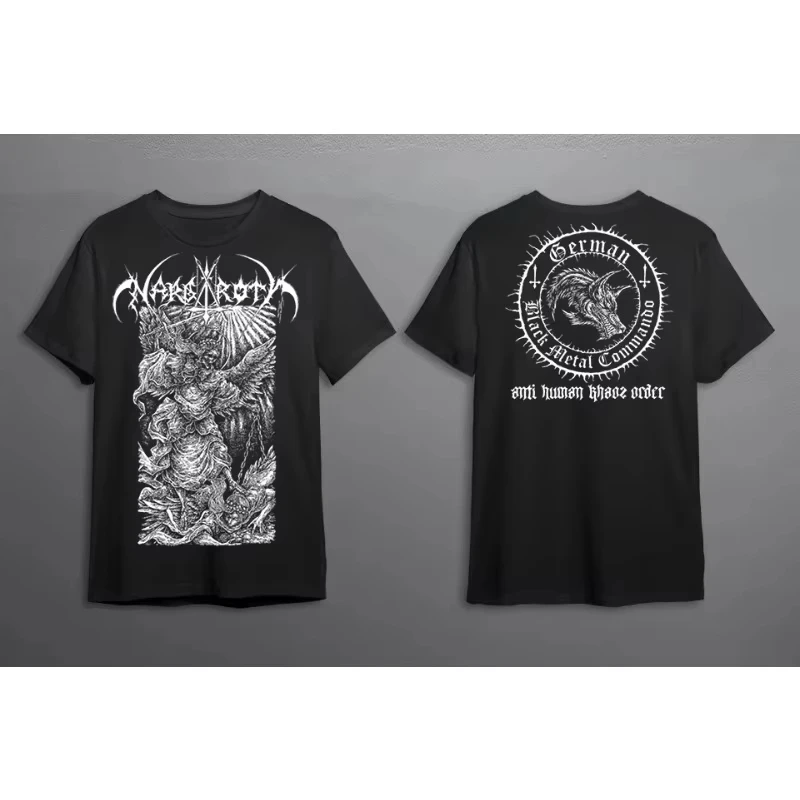 

Футболка Nargaroth Black Metal Band Anti Human Khaos Order унисекс для мужчин и женщин, летняя хлопковая футболка с коротким рукавом и круглым вырезом