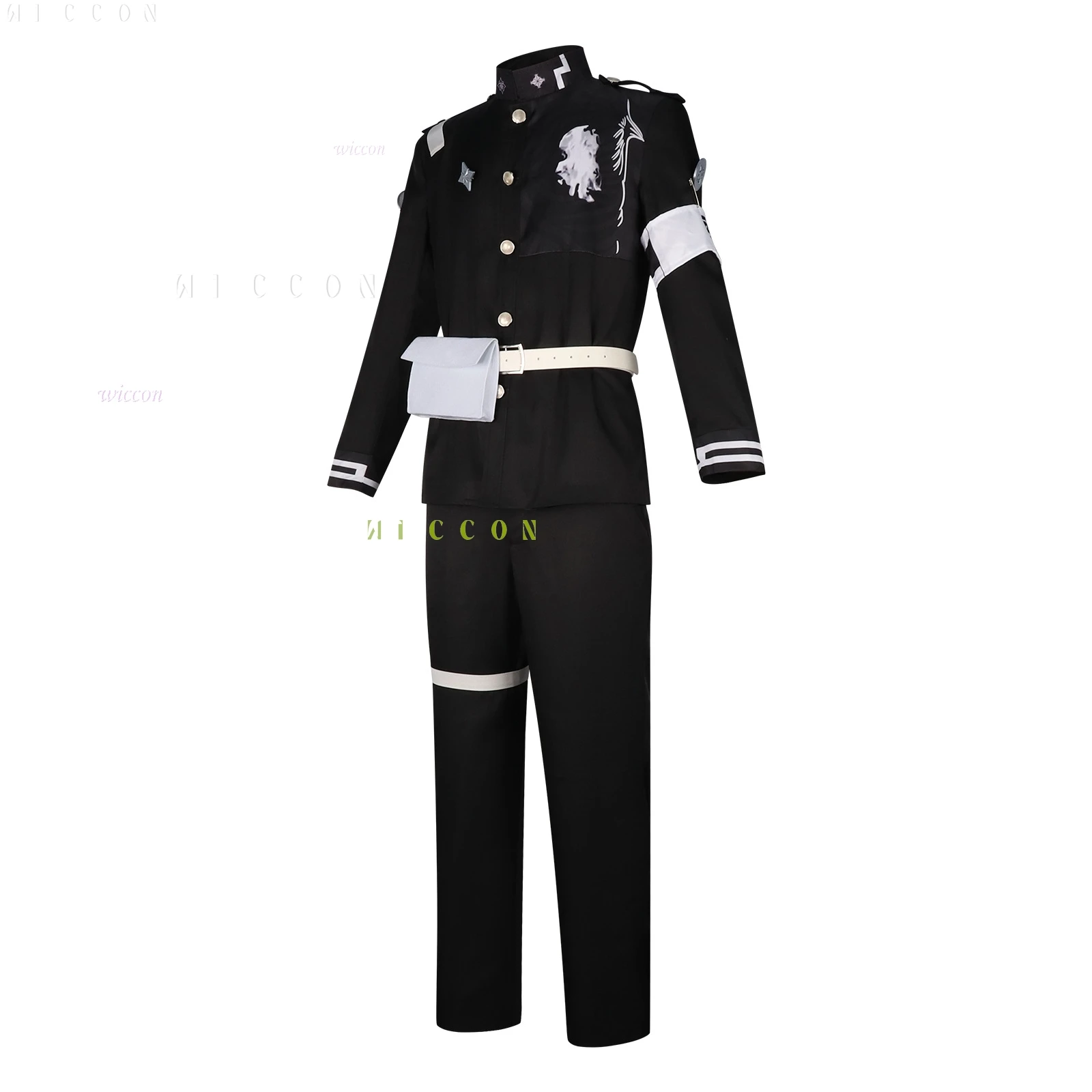 Disfraz de Cosplay de Takumi Sumino de la última Academia de Defensa de cien líneas, uniformes de Battele para hombre, peluca, ropa, juego de Halloween, Cos de Anime