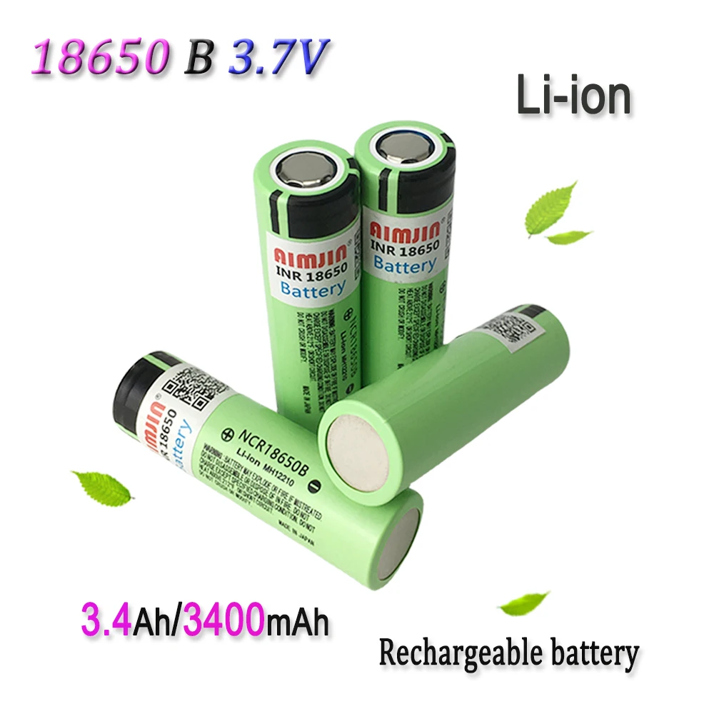 

3.7V 3400mAh 18650 B Rechargeable Li-ion Battery For 18650 Toys, Tools, Flashlight Battery Etc