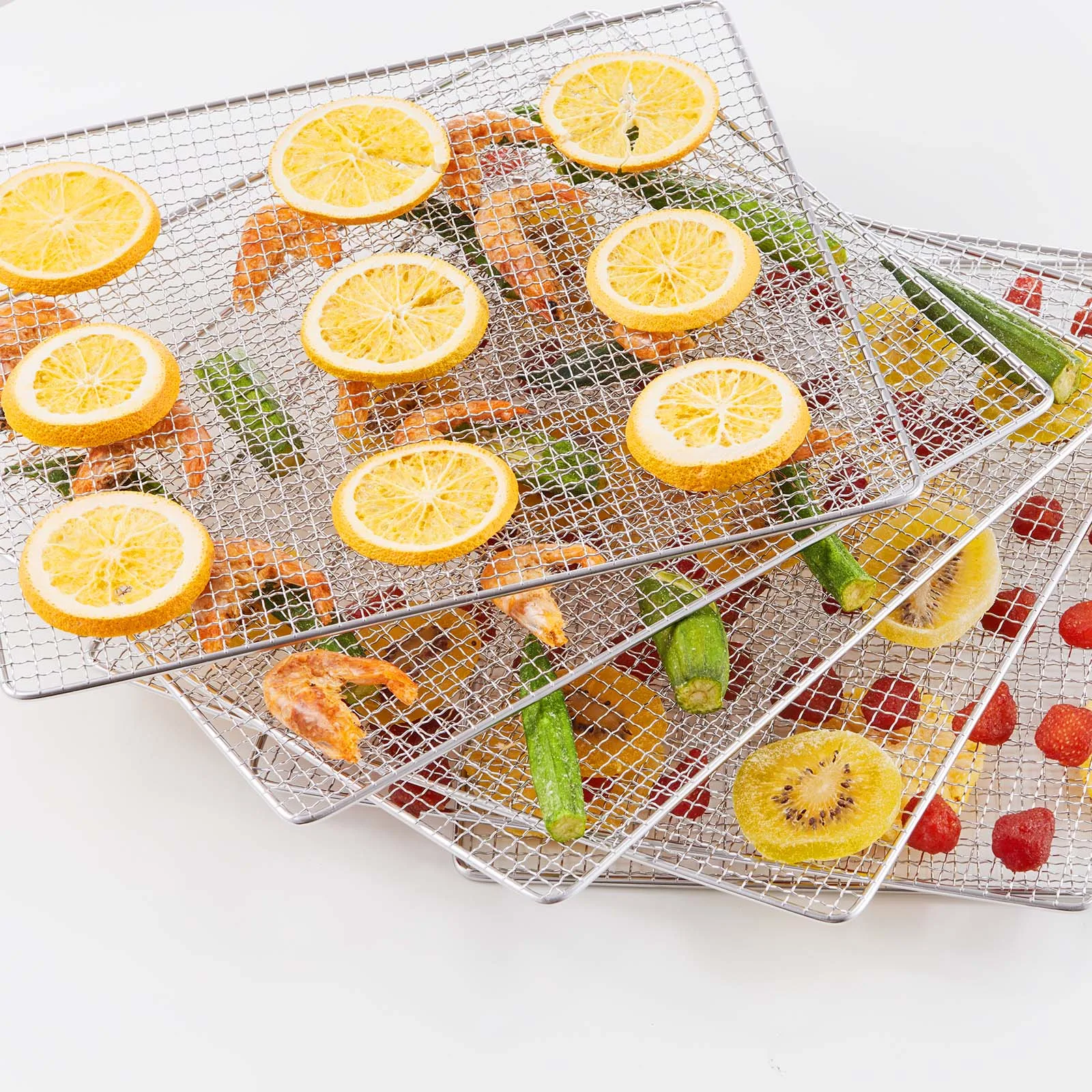 Dörrgerät, 10 Edelstahltabletts, 1000 W elektrischer Lebensmitteltrockner mit digitalem einstellbarem Timer und Temperatur für