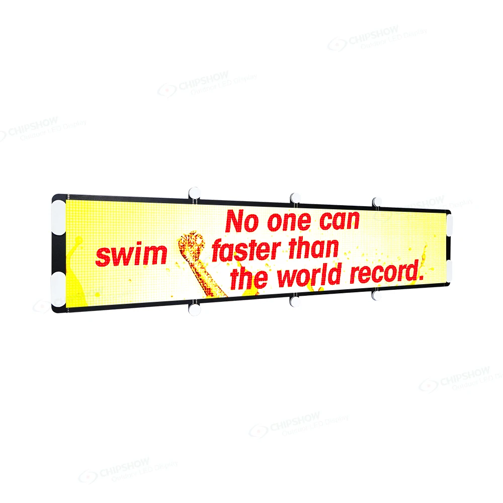 P4 Display Vehicle Mounted Restaurant High Quality Wifi APP Control Taxi Car Rear Window Led Advertising Billboard Screen