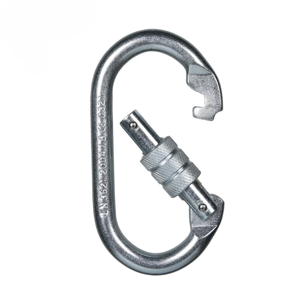 Carabiner O-shaped Locking Climbing Hook Camping Survival Outdoor Tactical Caribiner
