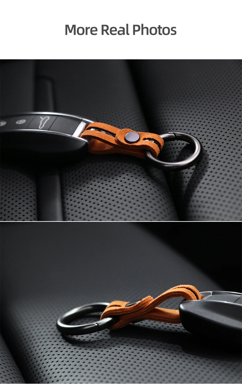 Make of Alcantara Car Key Chain Case Carbon Fiber For Audi A4 B8 A5 A3 8Y A6 A7 Q3 Q5 Q7 TT TTRS Decor Keychain Ring Accessories