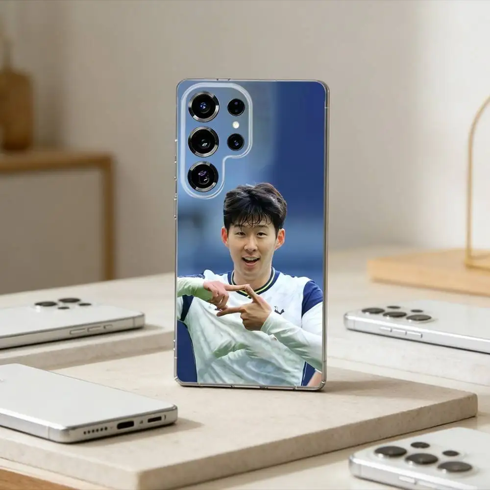 Son Heung-Min   Phone Case For Samsung S25,S24,S21,S22,S23,S30,Ultra,S20,Plus,Fe,Note,10,9,5G Transparent Cover