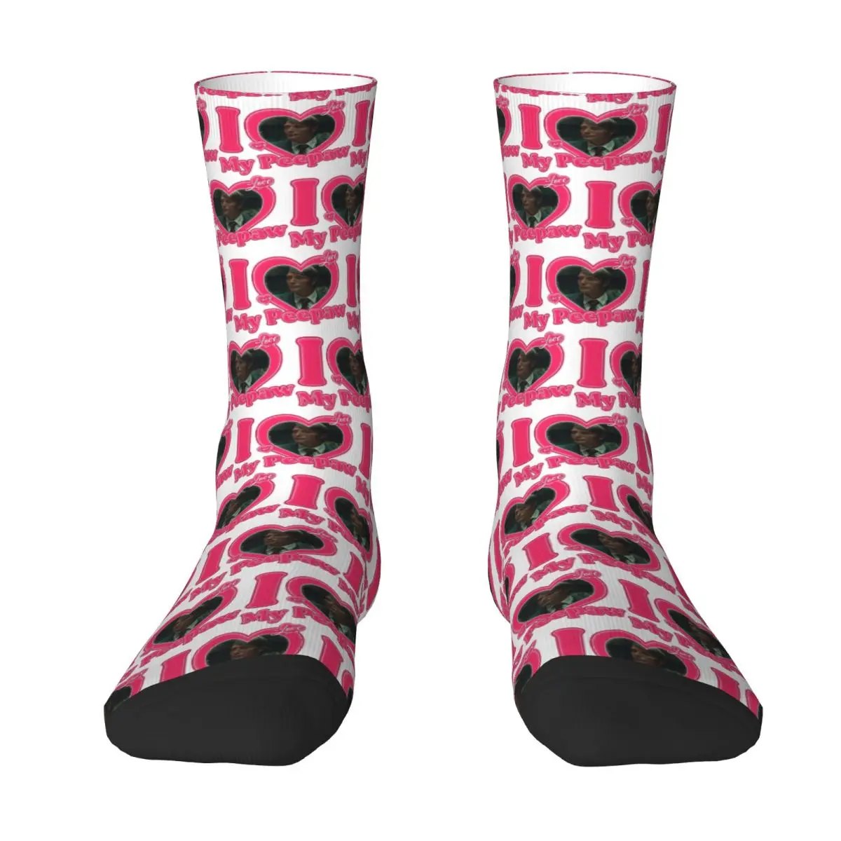 I Love My Peepaw Mads Mikkelsen Socks Leisure Stockings Autumn Non-Slip Ladies Socks Breathable Custom Outdoor Socks