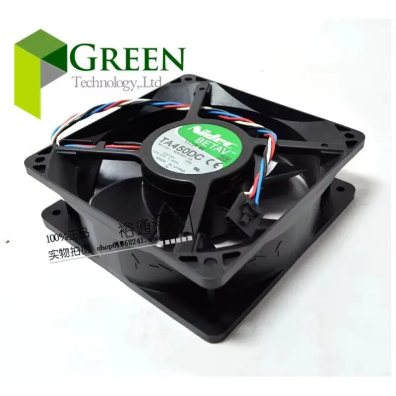 

Оригинальный охлаждающий вентилятор Nidec 12 В 1,4 А 12038 12 см для D8794 ШИМ-контроллера TA450DC B35502-35 witn 4 line