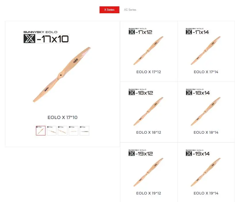 

Sunnysky X series beech wood Fixed-wing Propeller prop 17X10 17X12 17X14 18X12 18X14 19X12 19X14 17inch-19inch 1710 1712 1914