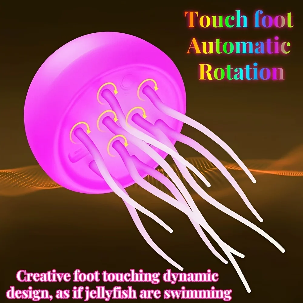 ضوء محيط يتم التحكم فيه صوتيًا - ضوء ليلي LED قابل لإعادة الشحن عبر USB مع تأثيرات إضاءة ديناميكية، ضوء ديكور #5