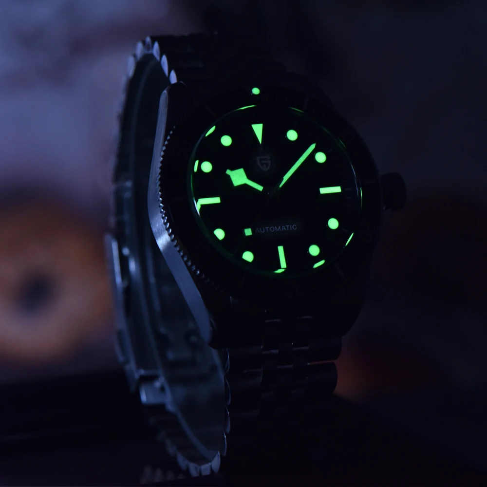 2026 New PAGANI DESIGN Ice Blue Men's Watches Top Luxury Mechanical Automatic Watch For Men AR Sapphire Mirror Luminous Men Gift Miyoita 8215 Local Shipping