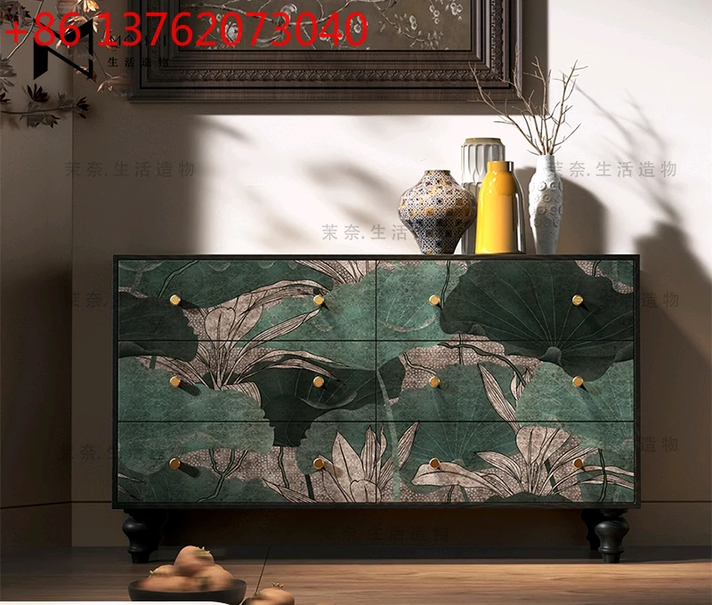 

Китайский фэн-шуй карта гибискуса отделение для хранения шесть сундук шкафы крыльцо декоративные шкафы комод для спальни