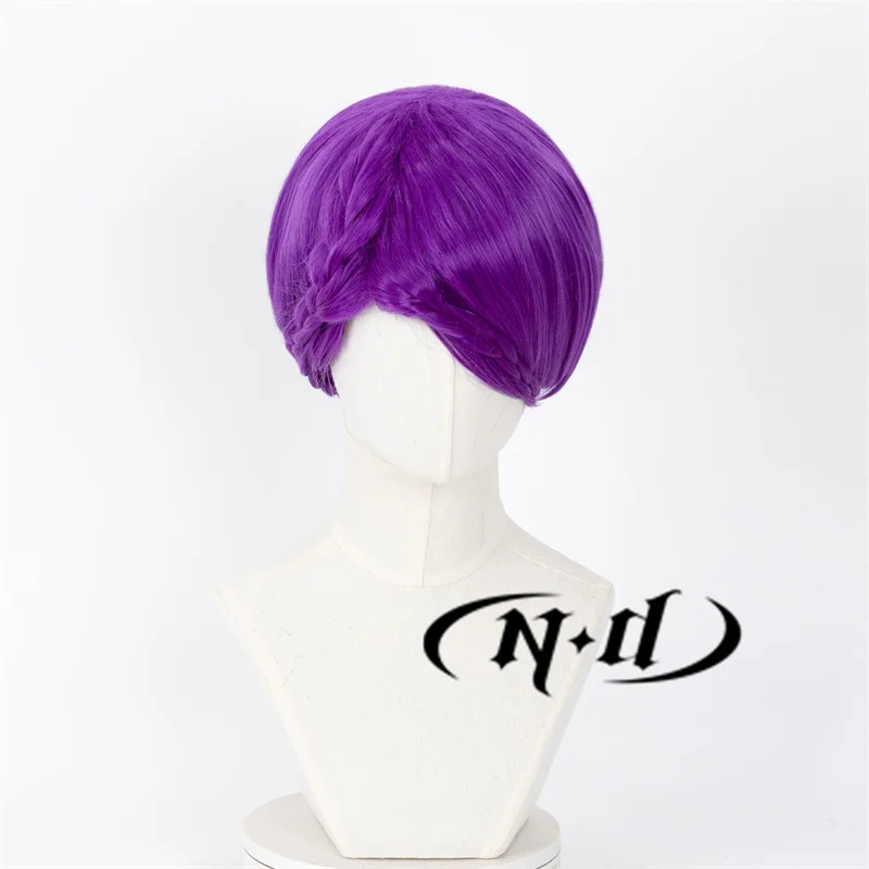 ND Houseki no Kuni Amethyst Cosplay Perücken Thirty Three 33, Anime Cos Lila Perücken für Kostüm-Mottoparty, hitzebeständiges Synthetik
