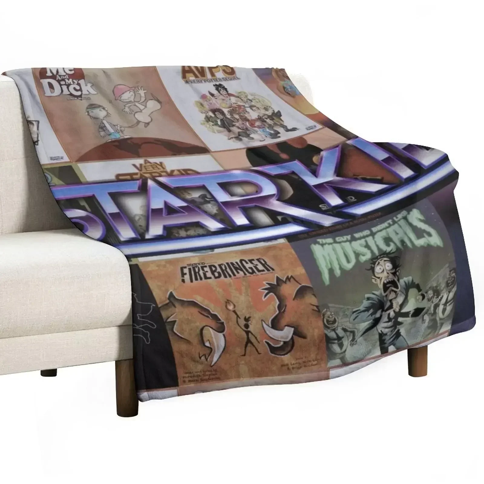 Starkid All Shows Logo Throw Blanket Sofa Throw Multi-Purpose halloween Large Decorative Beds Soft Beds Blankets