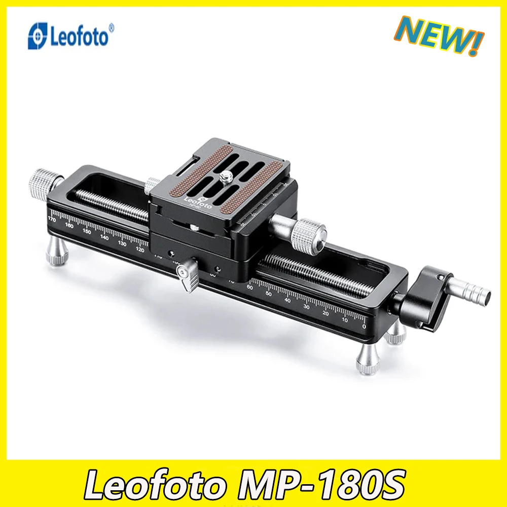 Leofoto MP-180S Macro Focusing Rail with Rotating Arca-Type QR System (7.1