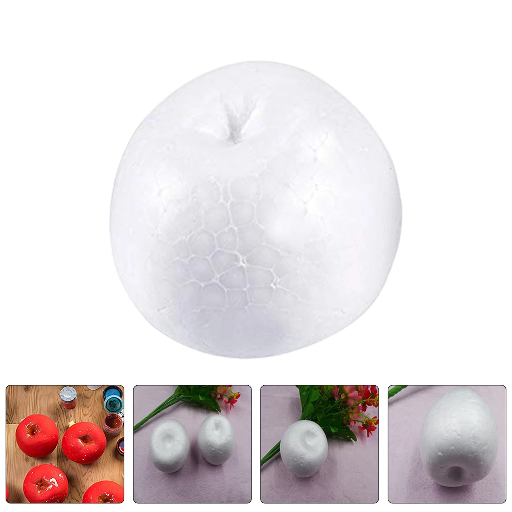 

6 Pcs Foam Apple Models Decorations Painted Blank Artificial Apples Diy Craft Tools Child Crafts